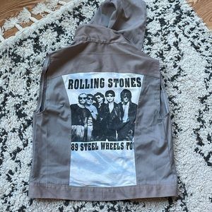 The Rolling Stones vintage hooded sleeveless vest